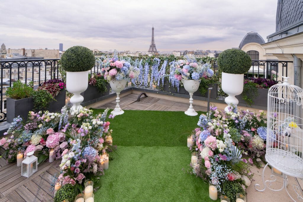 Enchanting springtime proposal at the Peninsula Paris