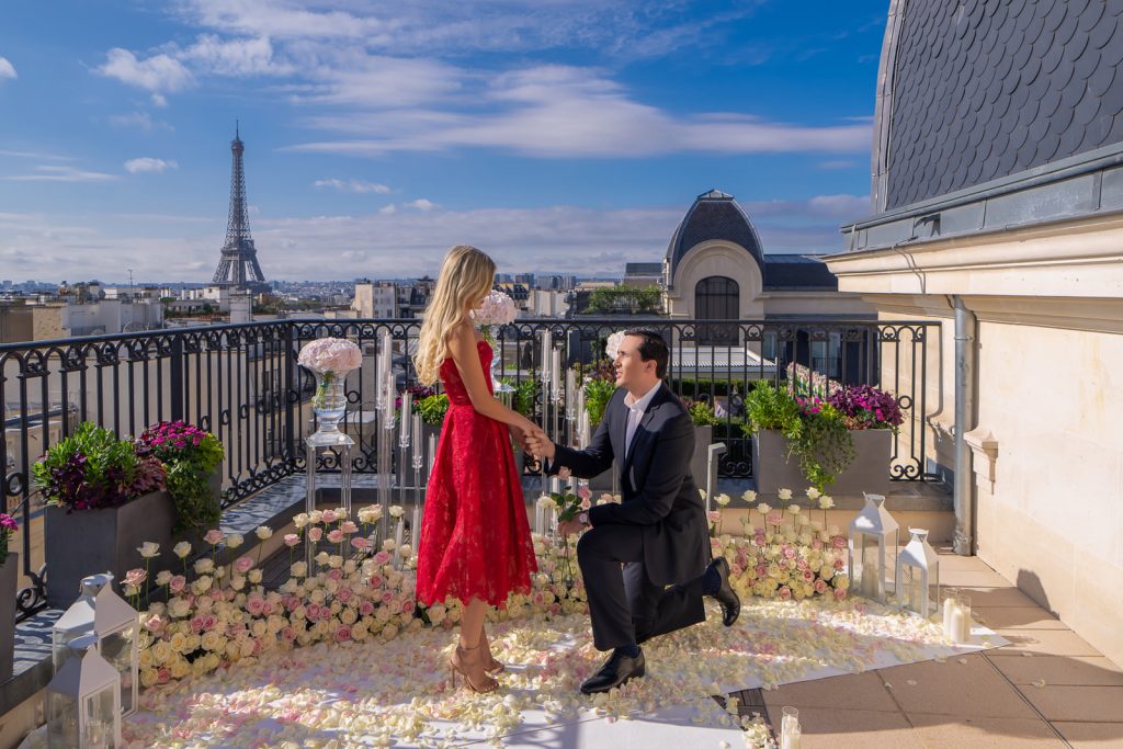 Luxury Paris proposal Secret Table Peninsula