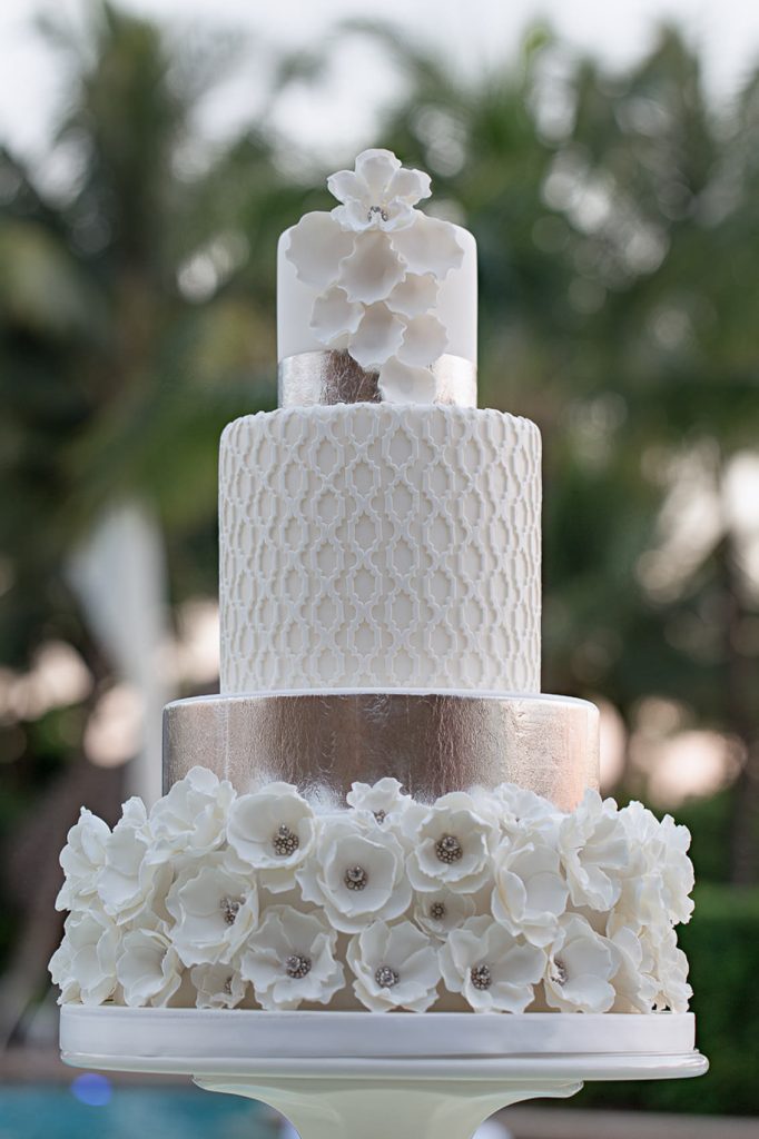 Luxury Wedding Cake with elegant texture