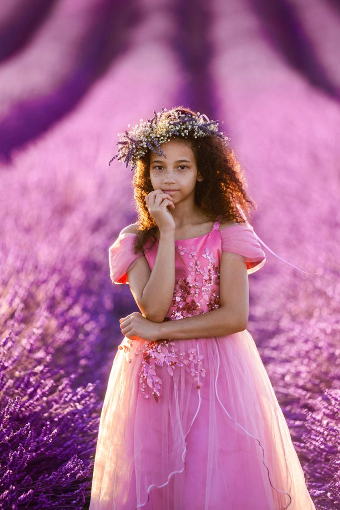 Portrait shoot in the Lavender Fields by Paris photographer Cengiz