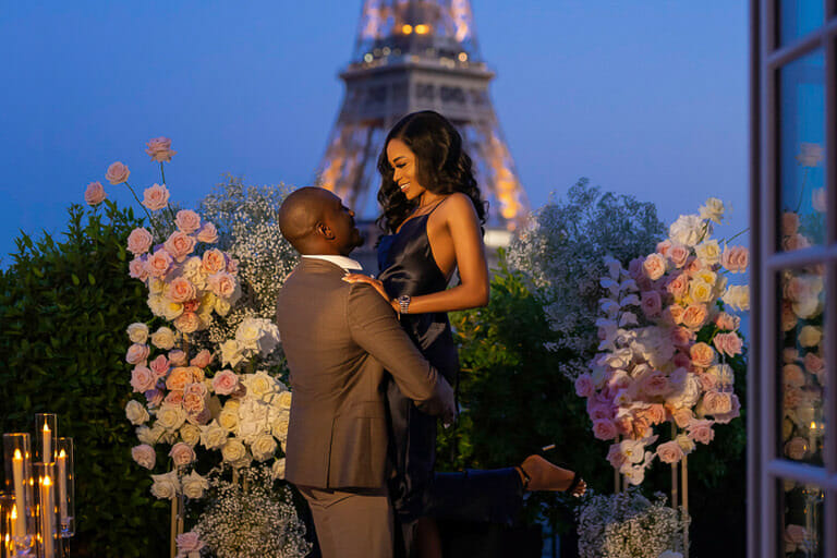 Where to propose in Paris: The Shangri La Paris private rooftop
