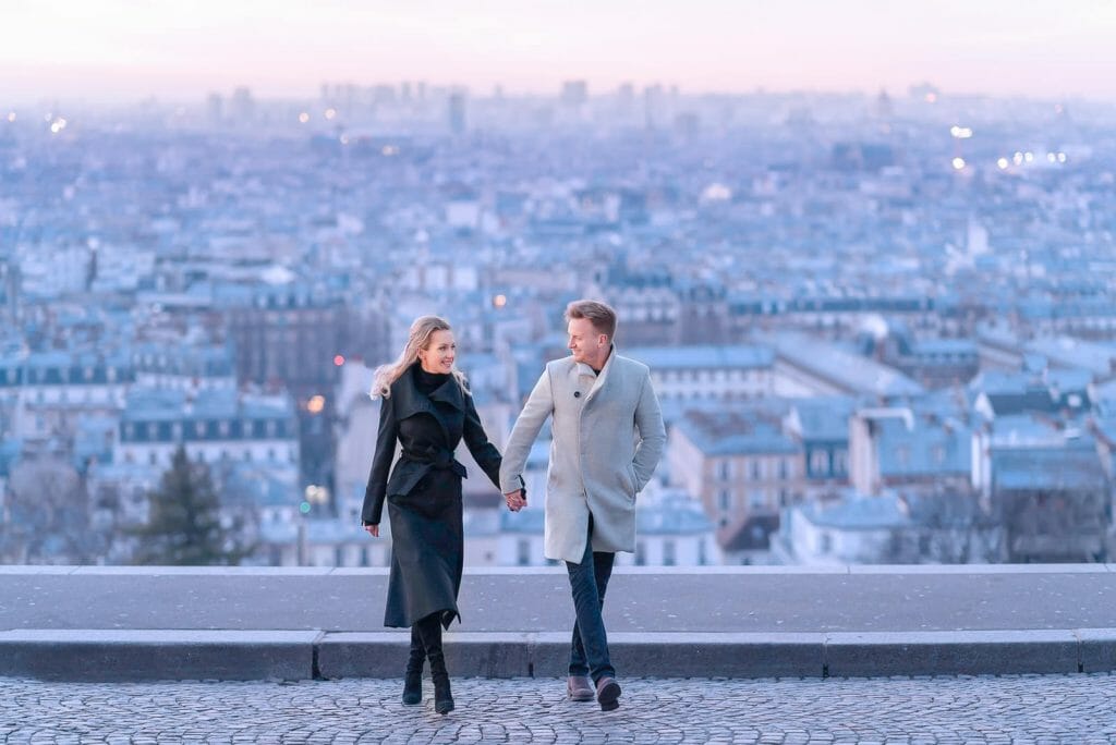 Couple photoshoot at Montmartre Paris