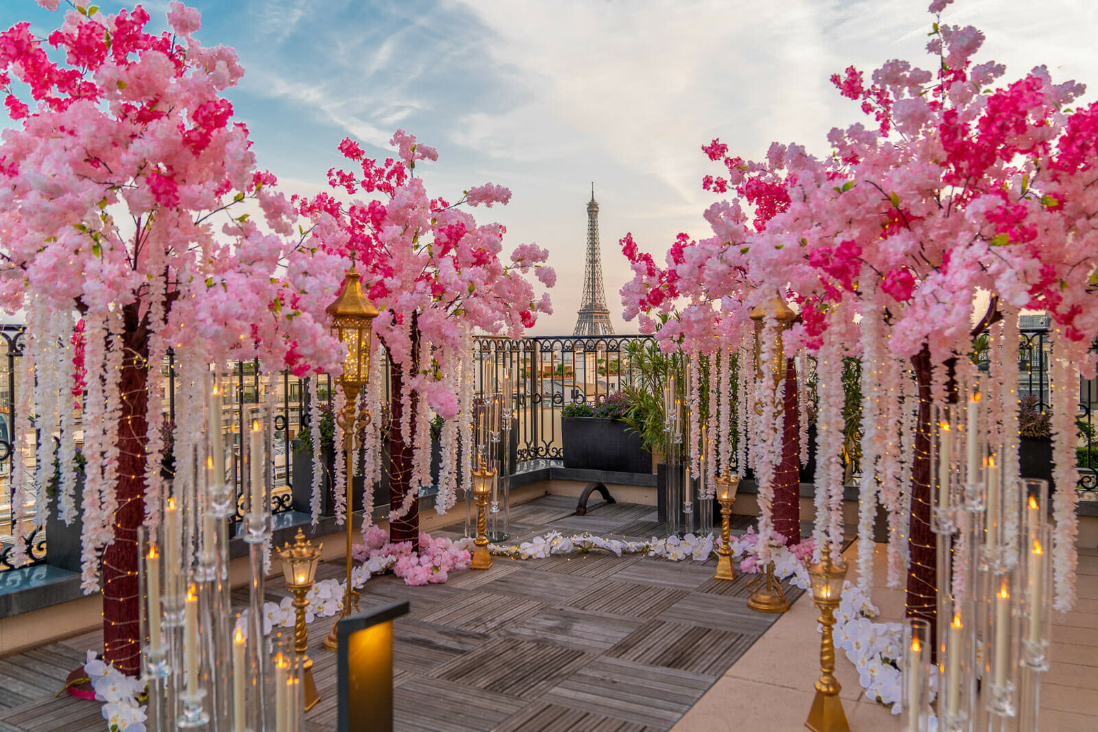 propose in Paris: Spring season Marriage Proposals at the Peninsula Hotel private rooftop