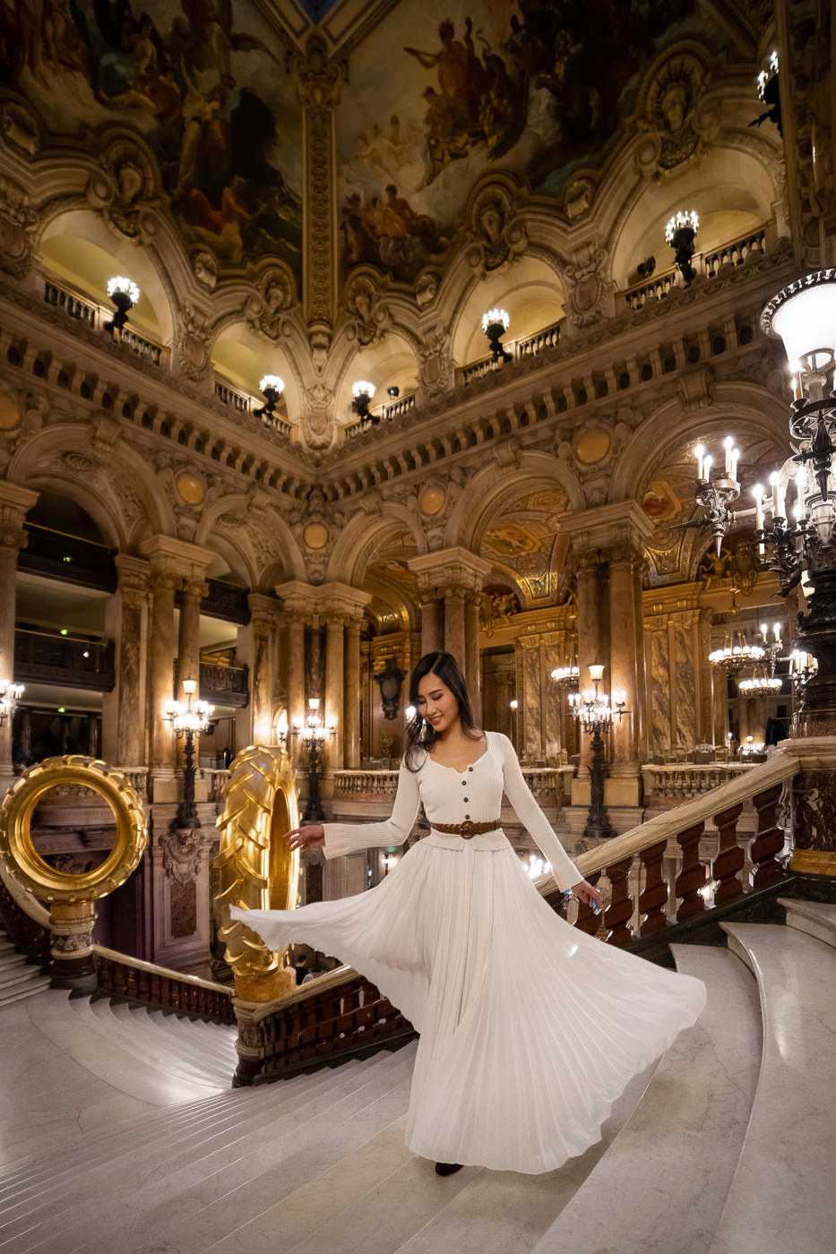 Elegant Portraits in the Opera of Paris