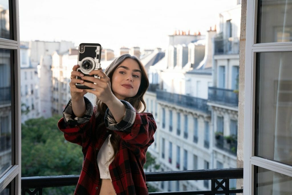 Emily in Paris themed photoshoot