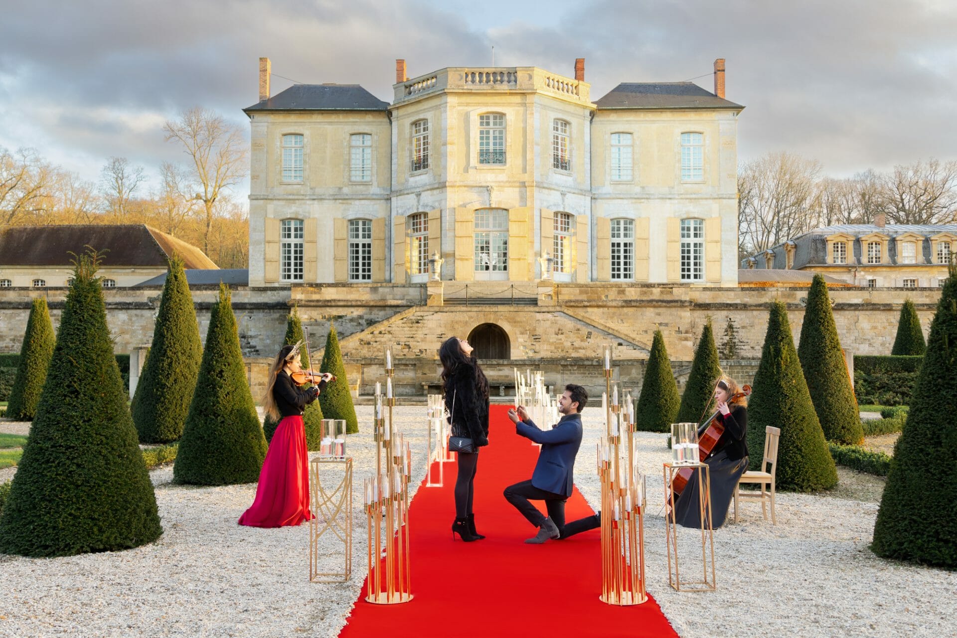 Hire Paris proposal planner French castle wedding
