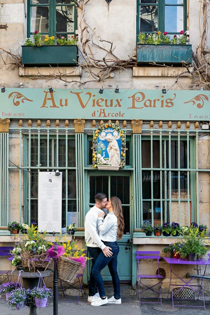 Unusual Cafe Paris photoshoot at the oldest cafe in the City