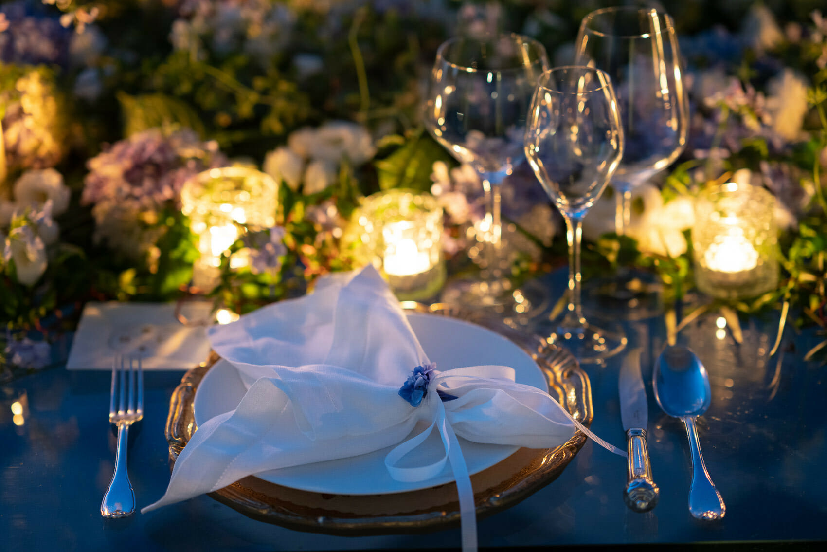 Luxury Destination Wedding Banquet in Italy Villa Astor