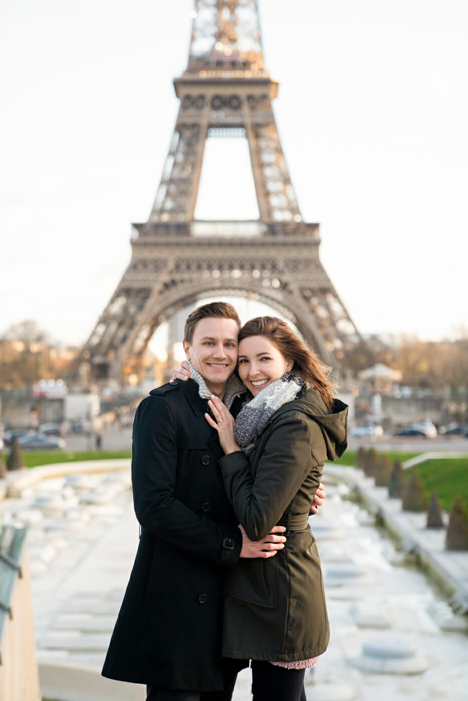 Paris Eiffel Tower photoshoot at the Trocadero Fountains