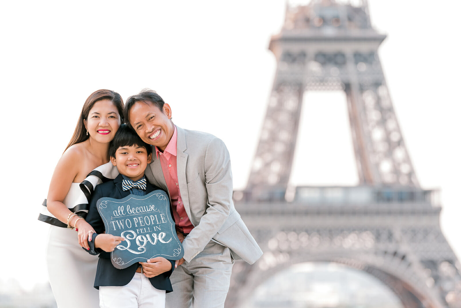 Props for your Professional Paris family portraits at Trocadero Eiffel Tower