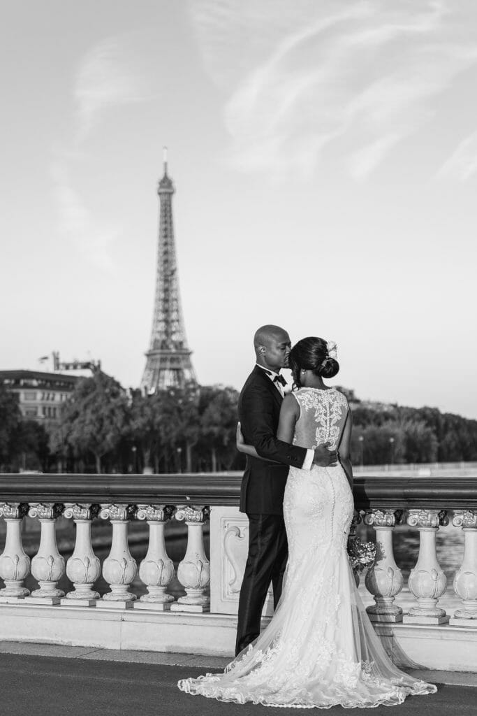 Black and white engagement photos