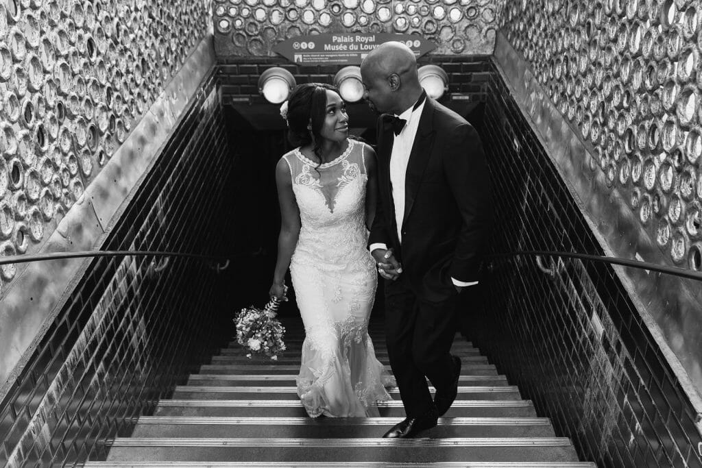Black and white engagement photos