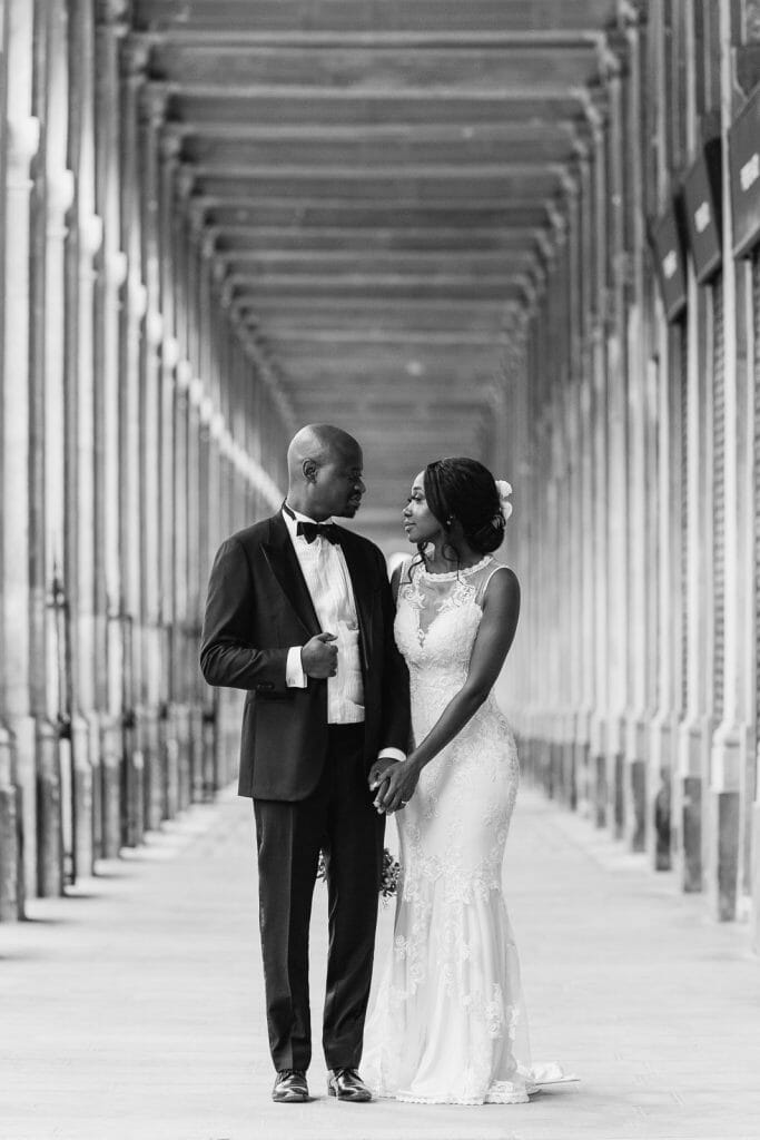 Black and white engagement photos