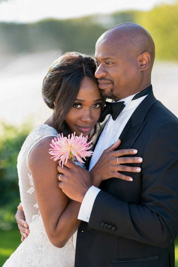 Black and white engagement photos