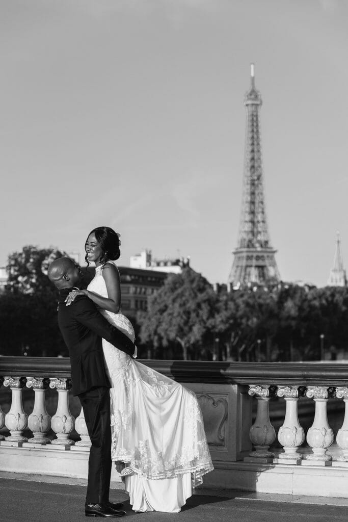 Black and white engagement photos