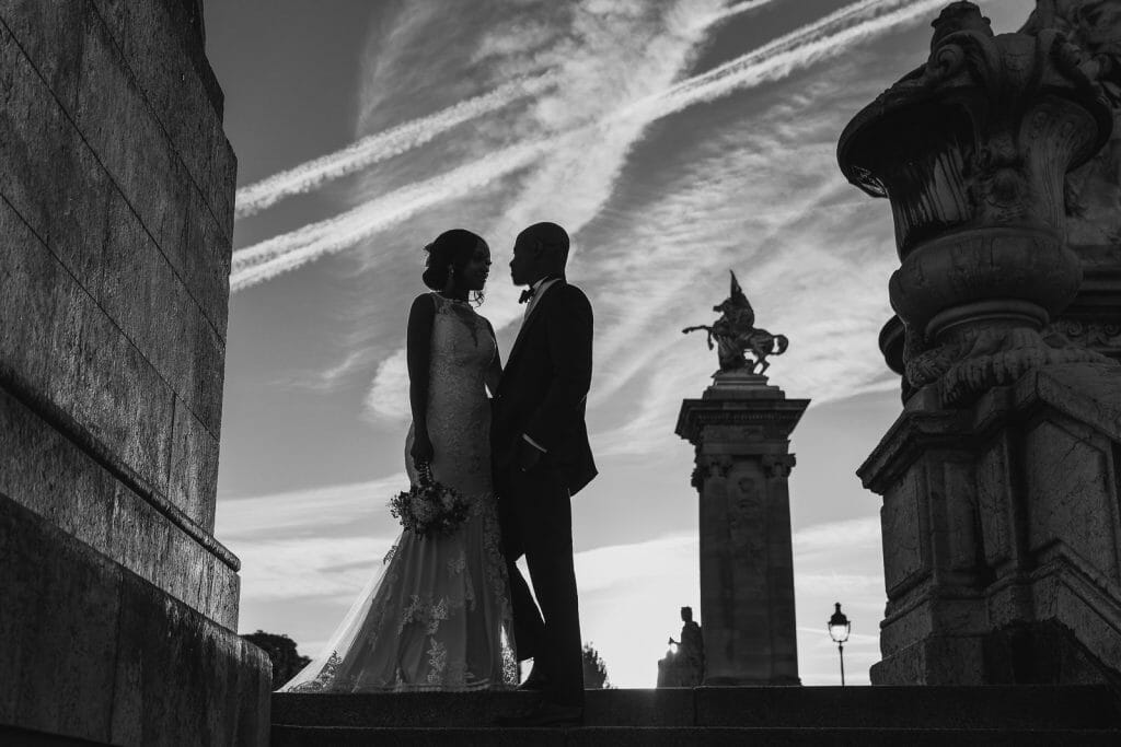 Black and white engagement photos