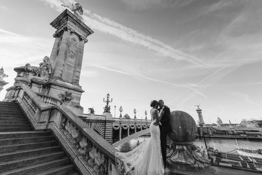 Black and white engagement photos