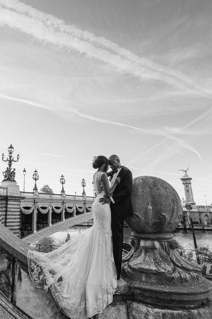 Black and white engagement photos