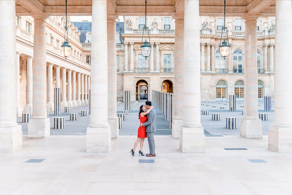 Paris photoshoot at Palais Royal