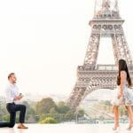 Photoshoot Surprise Proposal at the Eiffel Tower