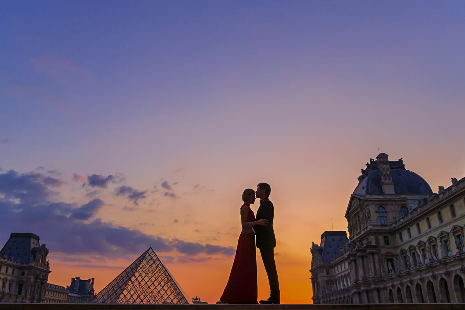 Romantic Paris engagement photos