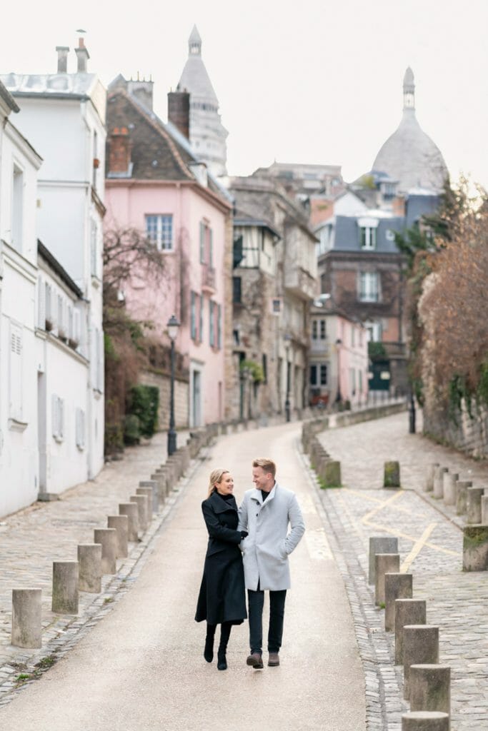Montmartre boasts some of the prettiest streets in Paris to have your pictures taken.
