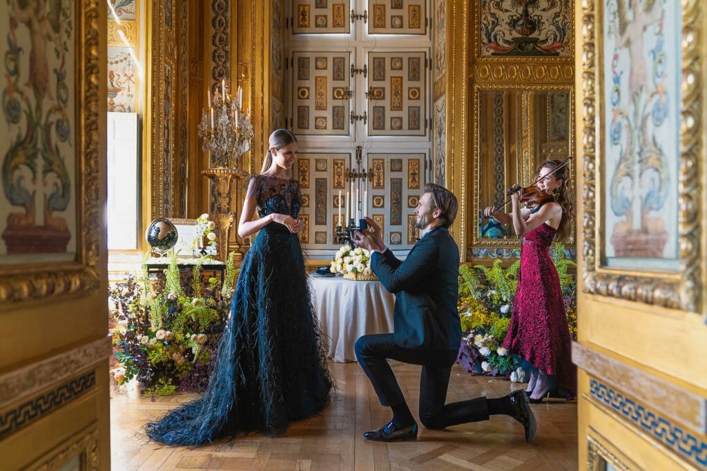 chateau vaux le vicomte marriage proposal
