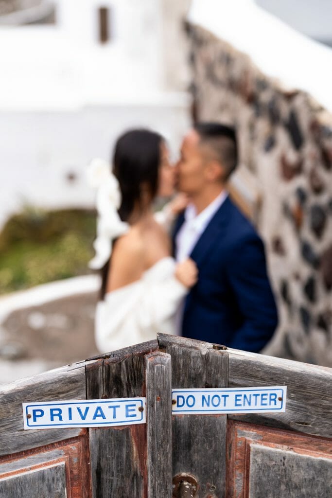 Creative Santorini photoshoot