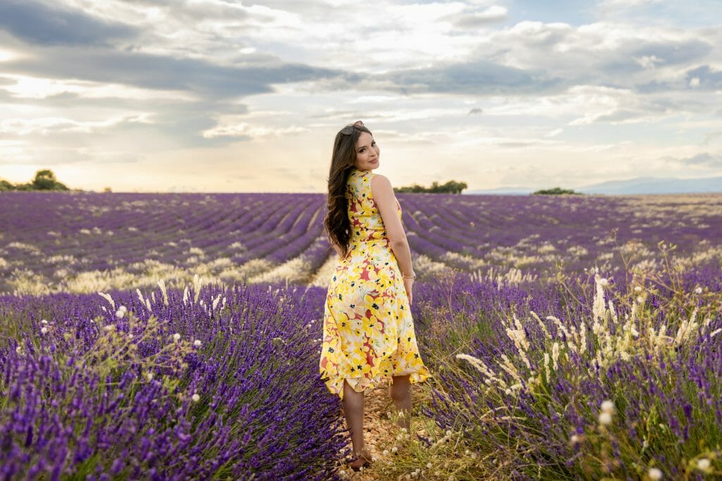 lavender fields photoshoot in Provence France