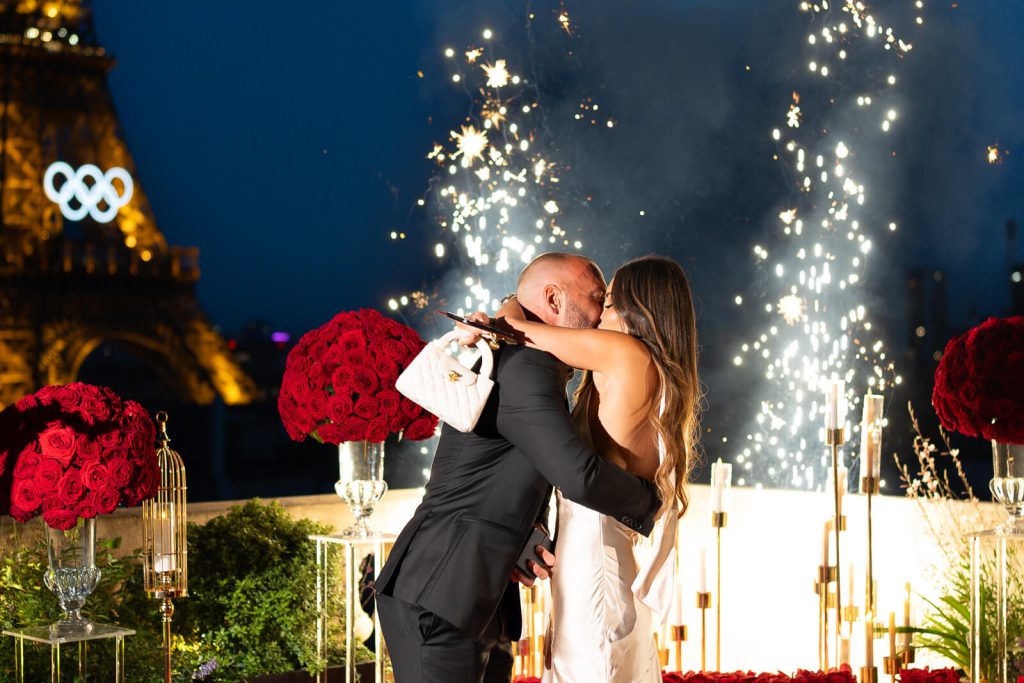 Magical Eiffel Tower proposal Shangri-La Paris