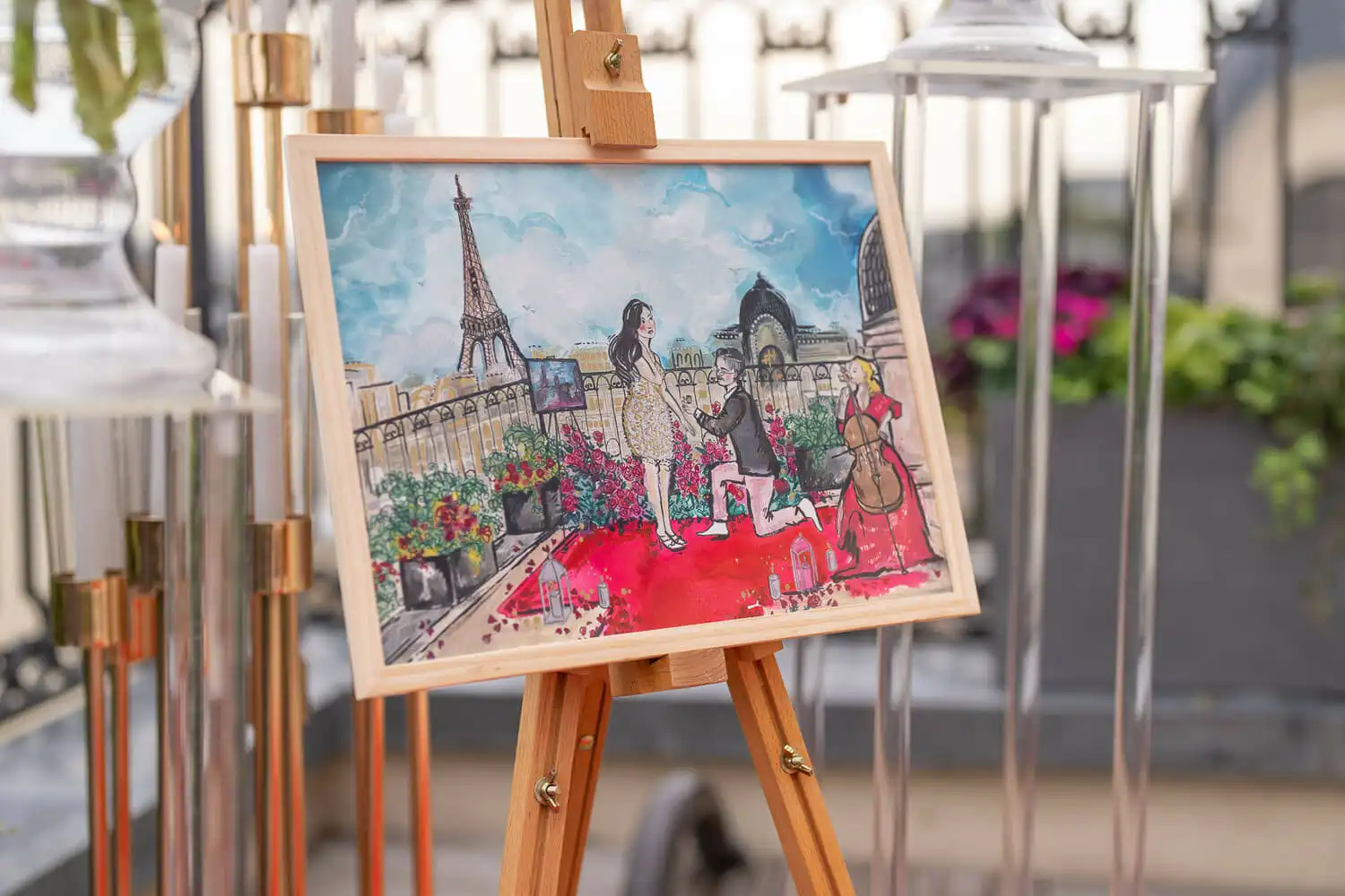 Paris proposal with artist