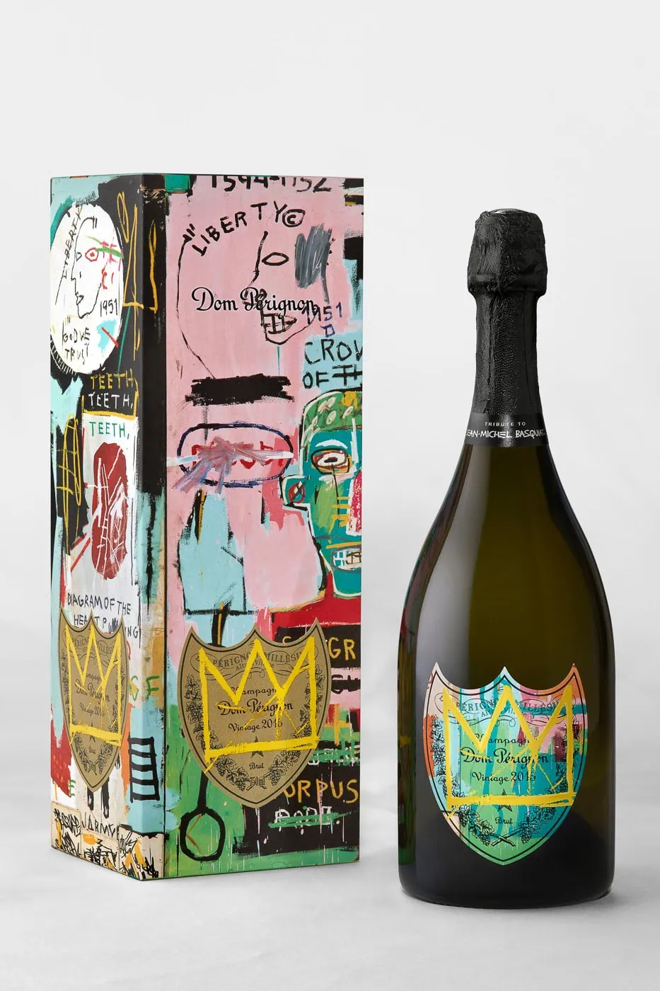 Dom Pérignon Basquiat Edition 2015 champagne bottle for Paris proposals and luxury weddings